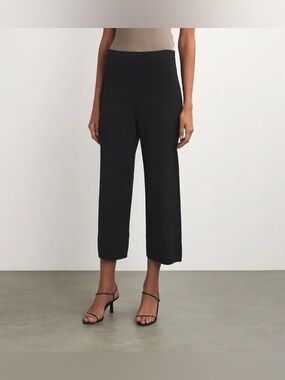 Max Mara teísmo mara teísmo jersey cropped wide leg pants capsule quiet luxury